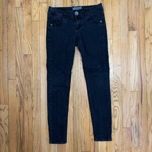 Wit & Wisdom distressed black skinny jeans